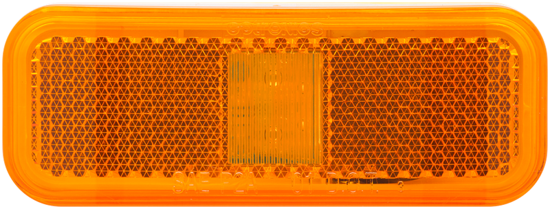 OPTRONICS LED MARK LIGHT;RECT;1WIRE;AMBER [MCL44AB1]