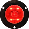 OPTRONICS LED MARK LIGHT W/FLANGE;2';RED [MCL52RB]