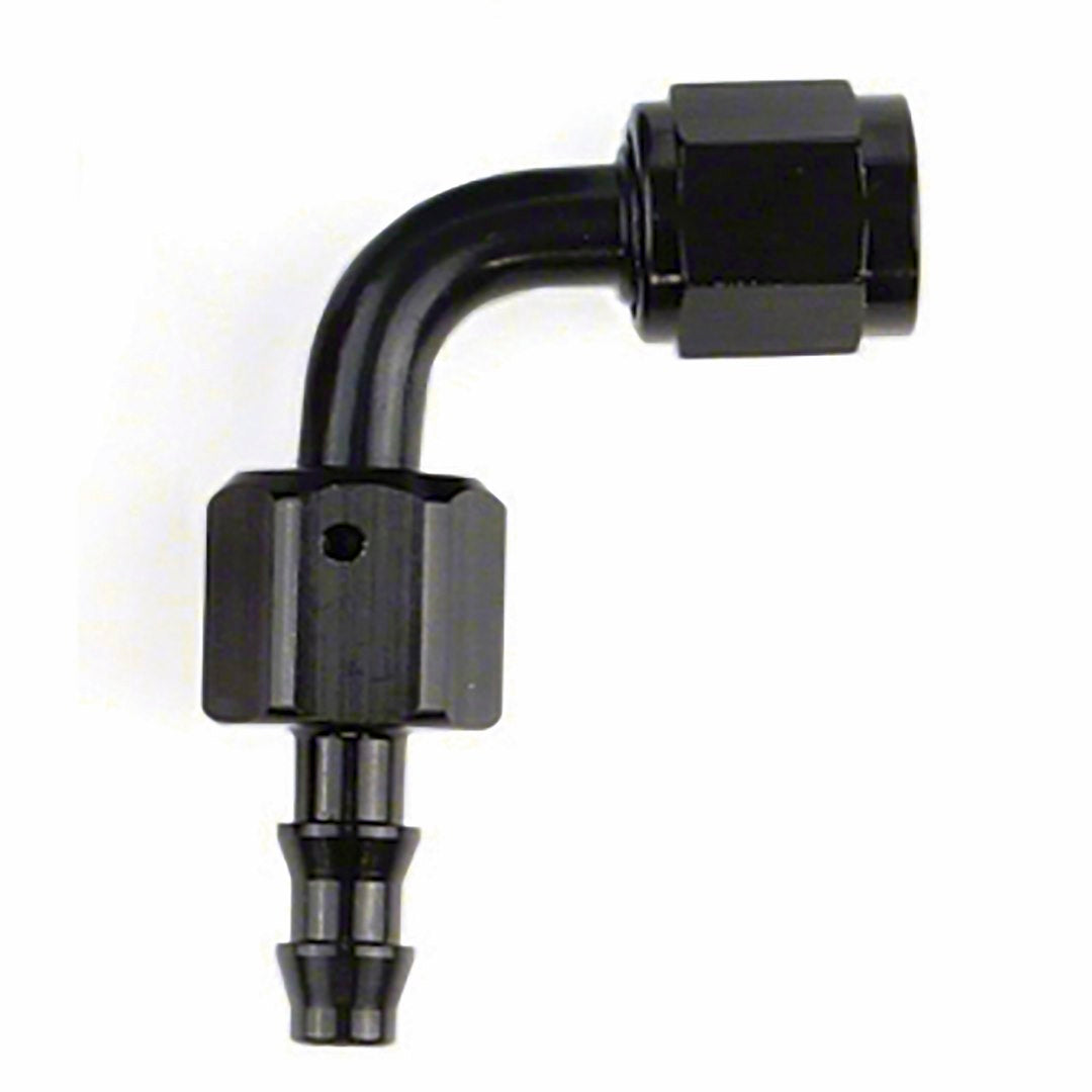 SPEEDFX -6AN X 90  BLK PUSH-ON HOSE END [520690BK]