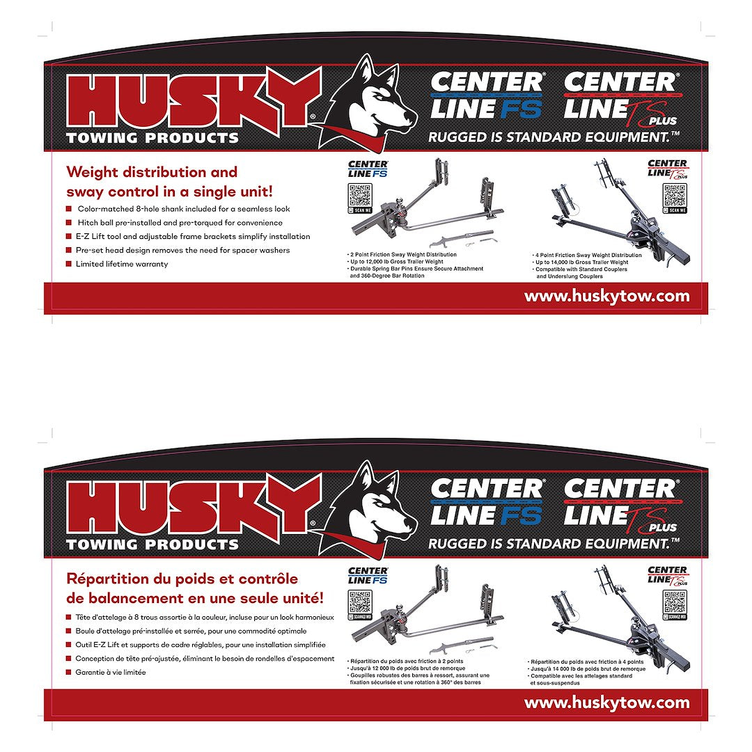 HUSKY TOWING HUS WD HITCH HEADER [WDHEADER]