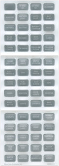 BLUE SEA LABEL KIT DC H2O COMPACT GRAY [8217-BSS]