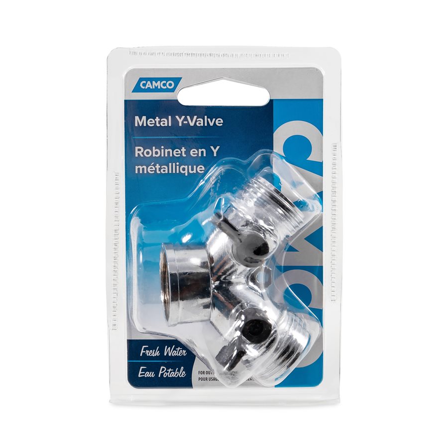 CAMCO FRESH WATER HOSE Y-VALVE  METAL (E/ [20114]