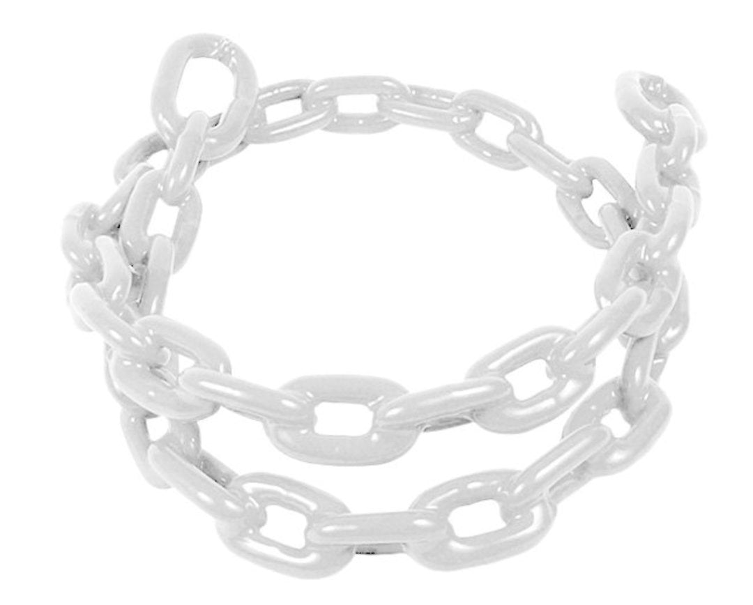 GREENFIELD VNYL CTD CHAIN 5/16X5 WHITE [2116-W]