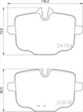 HELLA BRAKE PAD SET  DISC BRAKE [355024921]