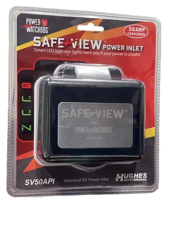 HUGHES AUTO 50A SAFEVIEW SMART POWER INLET [SV50API]