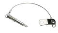 WHITECAP IND S.S. SPRING TYPE PIN &LANYARD W/TAB [S-1021C]