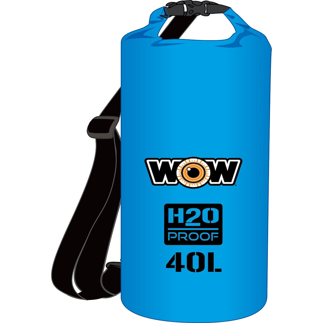 WOW SPORTS H2O PROOF 40L DRYBAG BLUE [18-5100B]