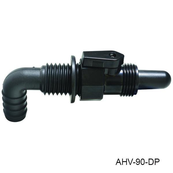 T-H MARINE 3/4'  90 DEGREE BLACK AERATOR HEAD [AHV-90-DP]