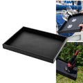 Silwy Magnet Metal Tray in Leather Look Black [TA-415315-01-A]