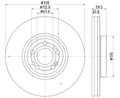 HELLA BRAKE DISC [355132331]