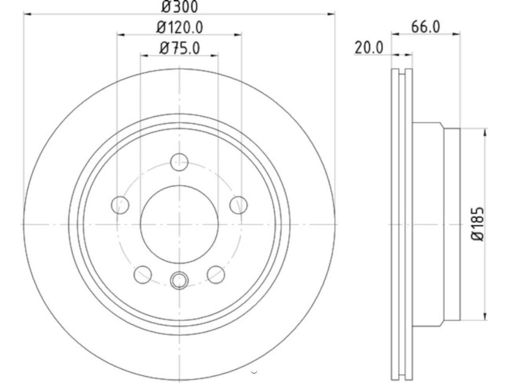 HELLA DISC BRAKE ROTOR [355123152]