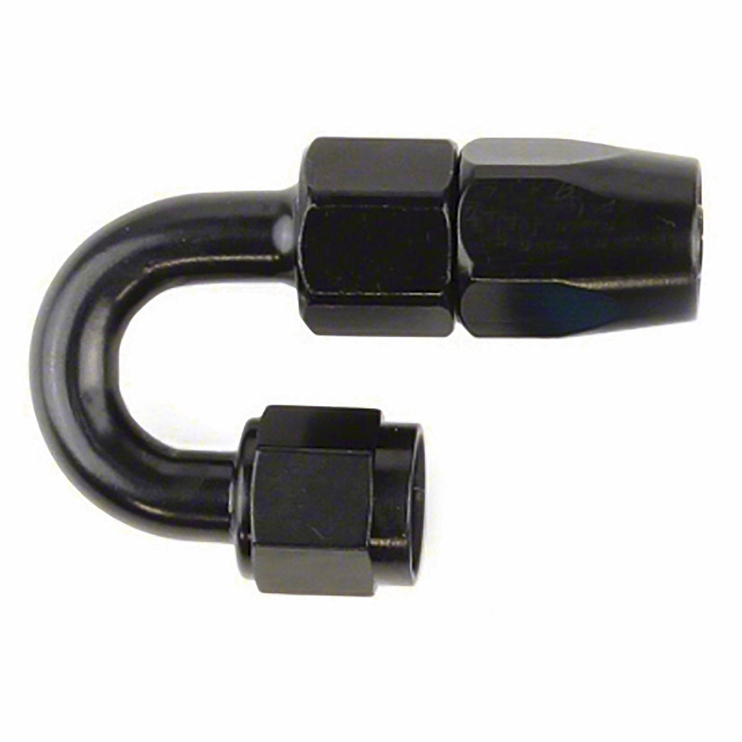 SPEEDFX -8AN X 180  BLK PUSH-ON HOSE END [520880BK]