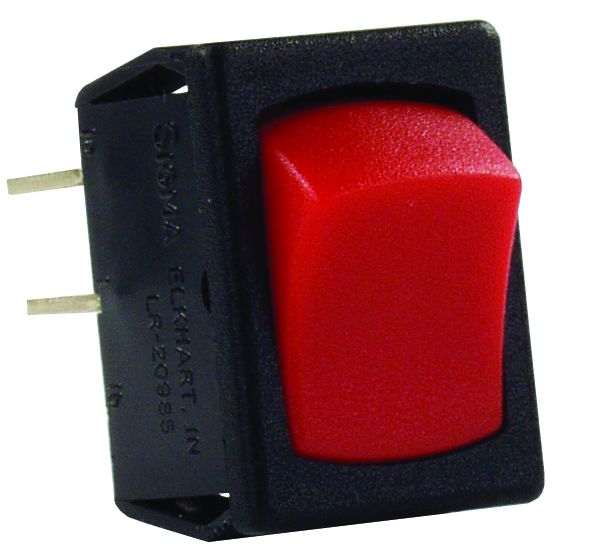 JR Products Mini-12v on/Off Sw  Rd/Bk [12795]