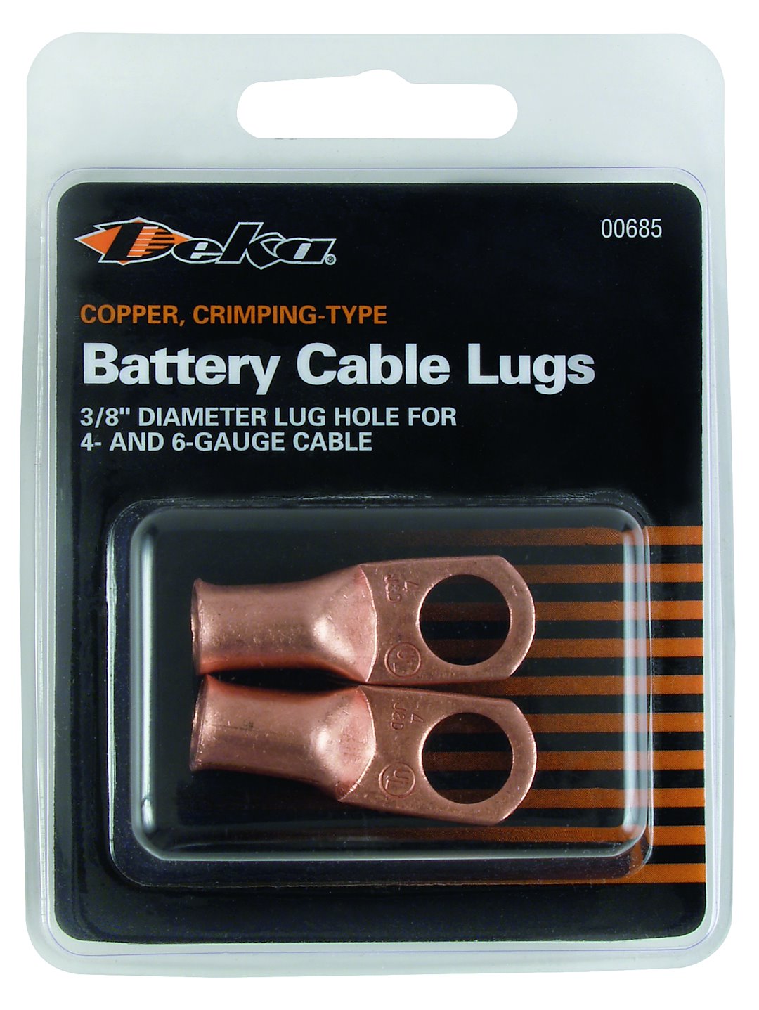 EAST PENN LUG  COPR 4 & 6 GA 3/8 ST [00685]