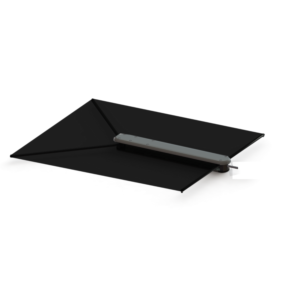 TACO METALS SHADE FIN W/BLACK FABRIC  BAG & ROD [T10-3000-4]