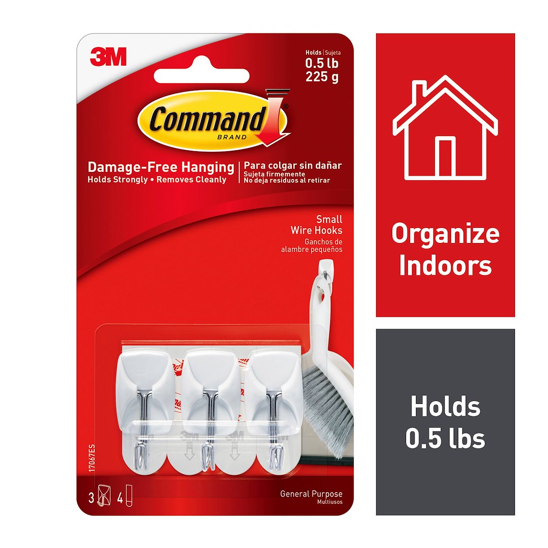 3M COMMAND  SMALL WIRE HOOKS [17067ES]