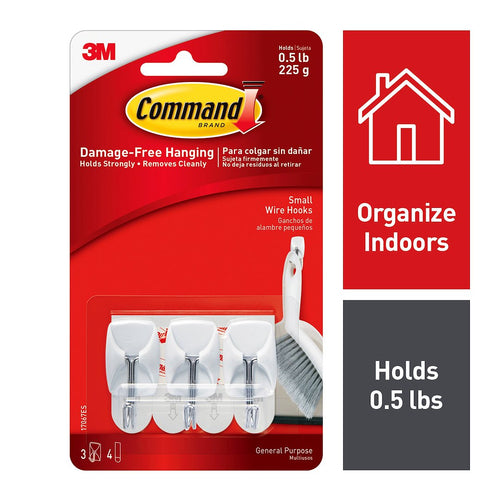3M COMMAND  SMALL WIRE HOOKS [17067ES]