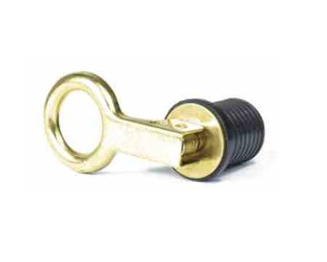 MOELLER DRAIN PLUG - SNAP DOWN BRASS 1' [053056-10]