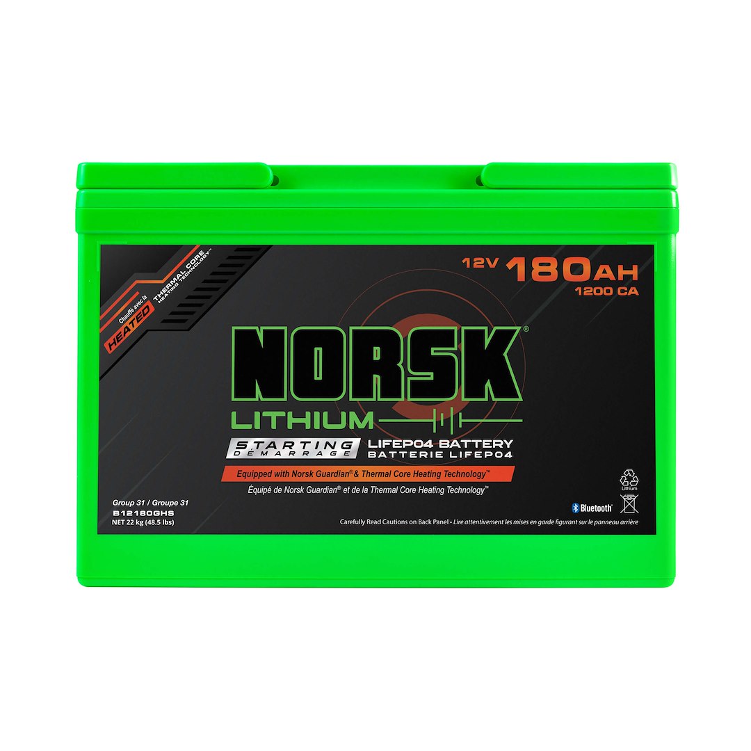 NORSK INC 12V-180AH-LIFEPO4-STARTING [B12180GHS]