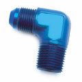 SPEEDFX -6AN X 1/4NPTF 90  BLU ELBOW [560682]