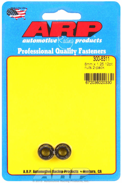 ARP M8X1.25 SS 12PT NUT KIT [400-8310]