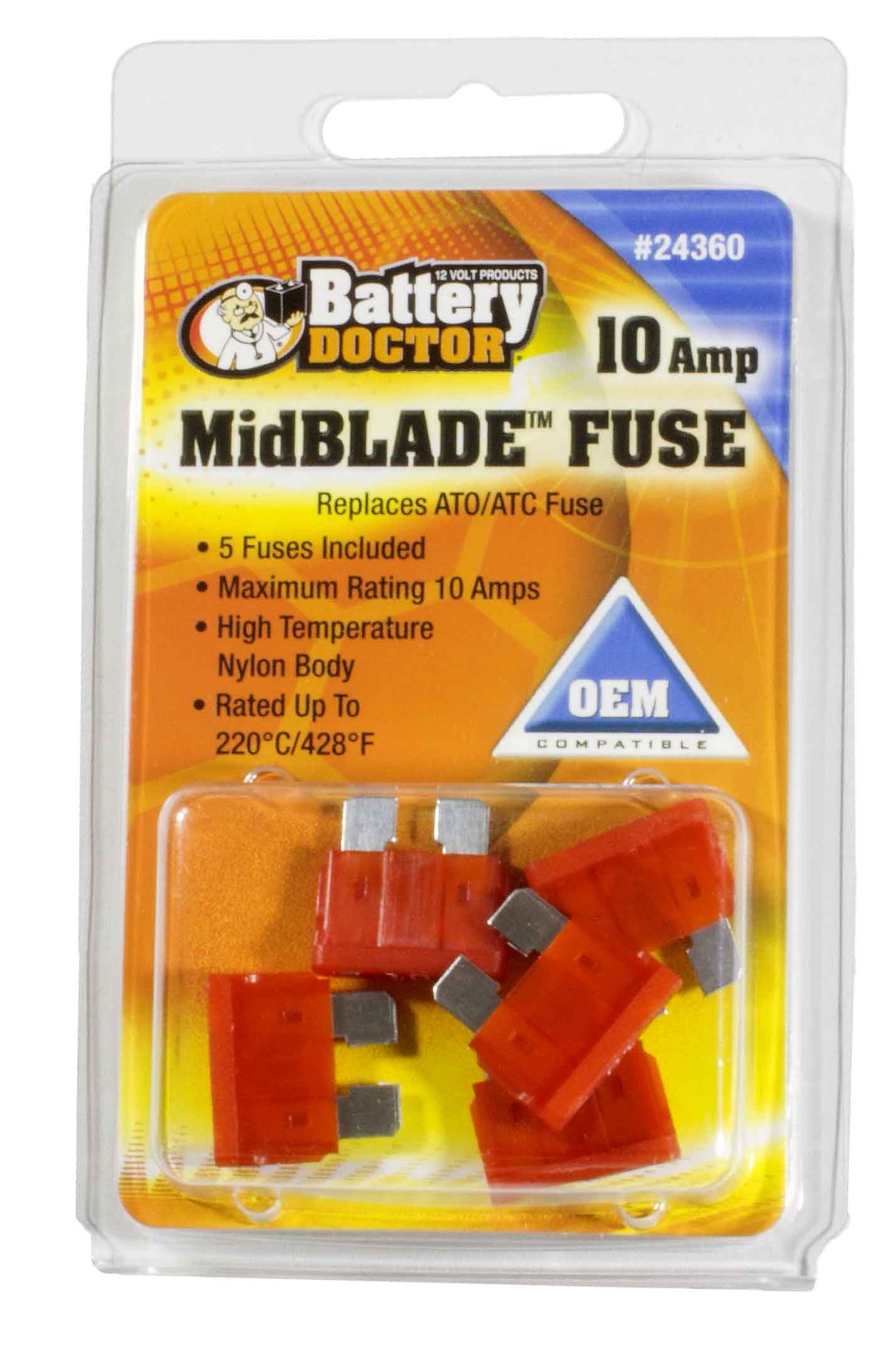 WIRTHCO MID BLADE FUSE-10 AMP [24360]
