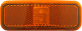 OPTRONICS 2LED YLW MARKER LIGHT W/REFLEX LENS [MCL40ABBP]