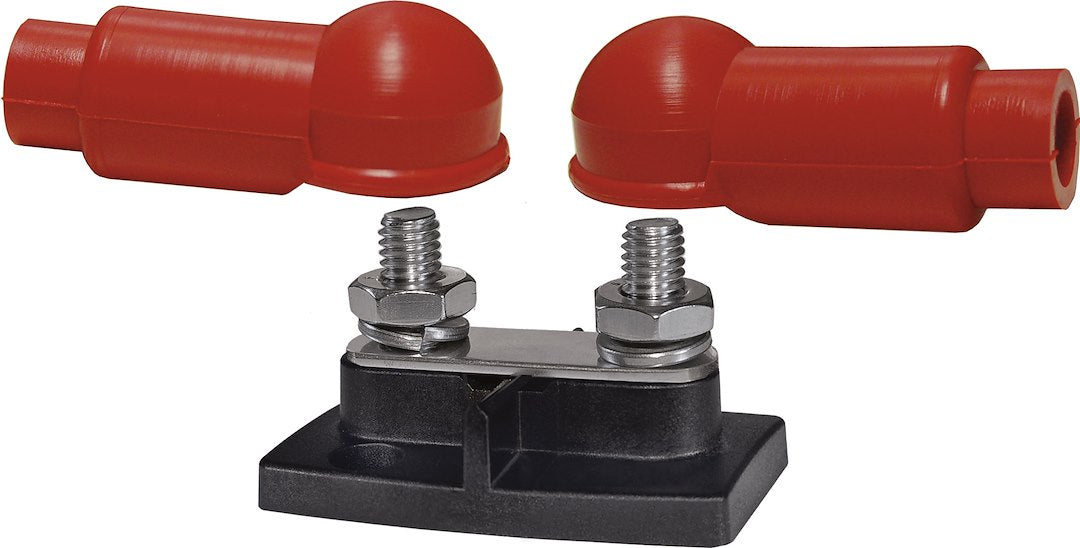 BLUE SEA BUSBAR DUAL STUD 3/8IN W/INSULATORS [2019-BSS]
