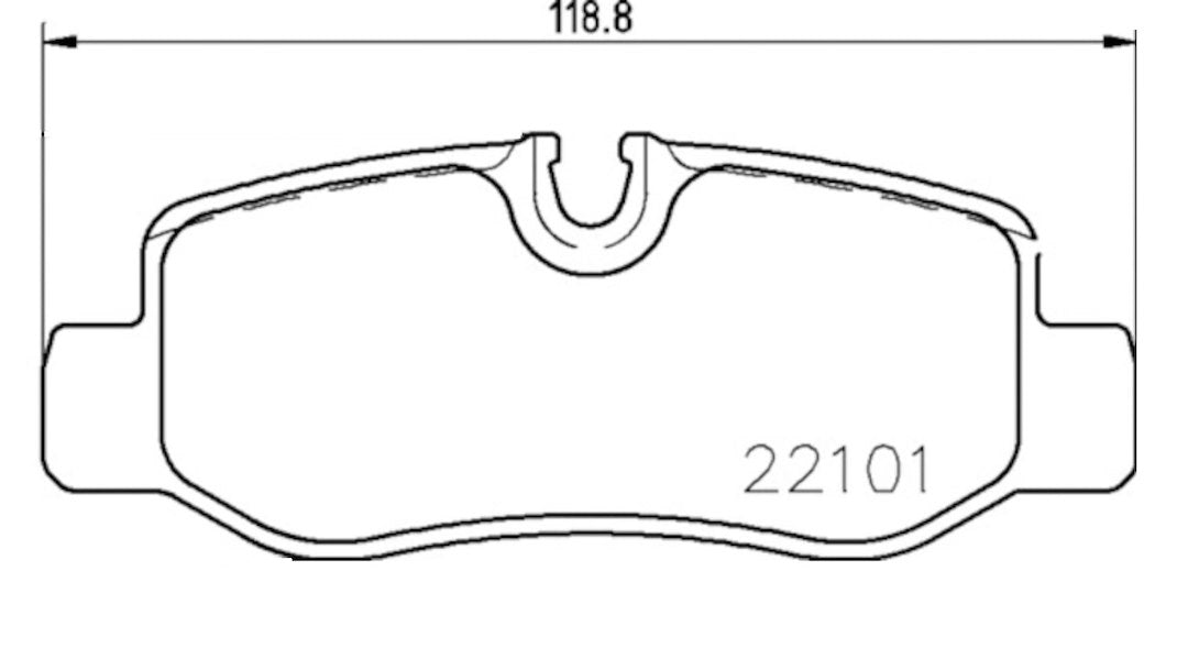 HELLA BRAKE PAD SET  DISC BRAKE [355021761]