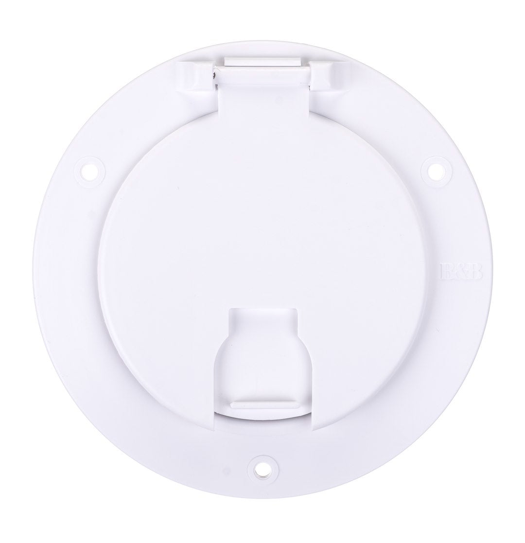 B&B MOLDERS DLX RND ELEC CBL HATCH W/BK [94329]