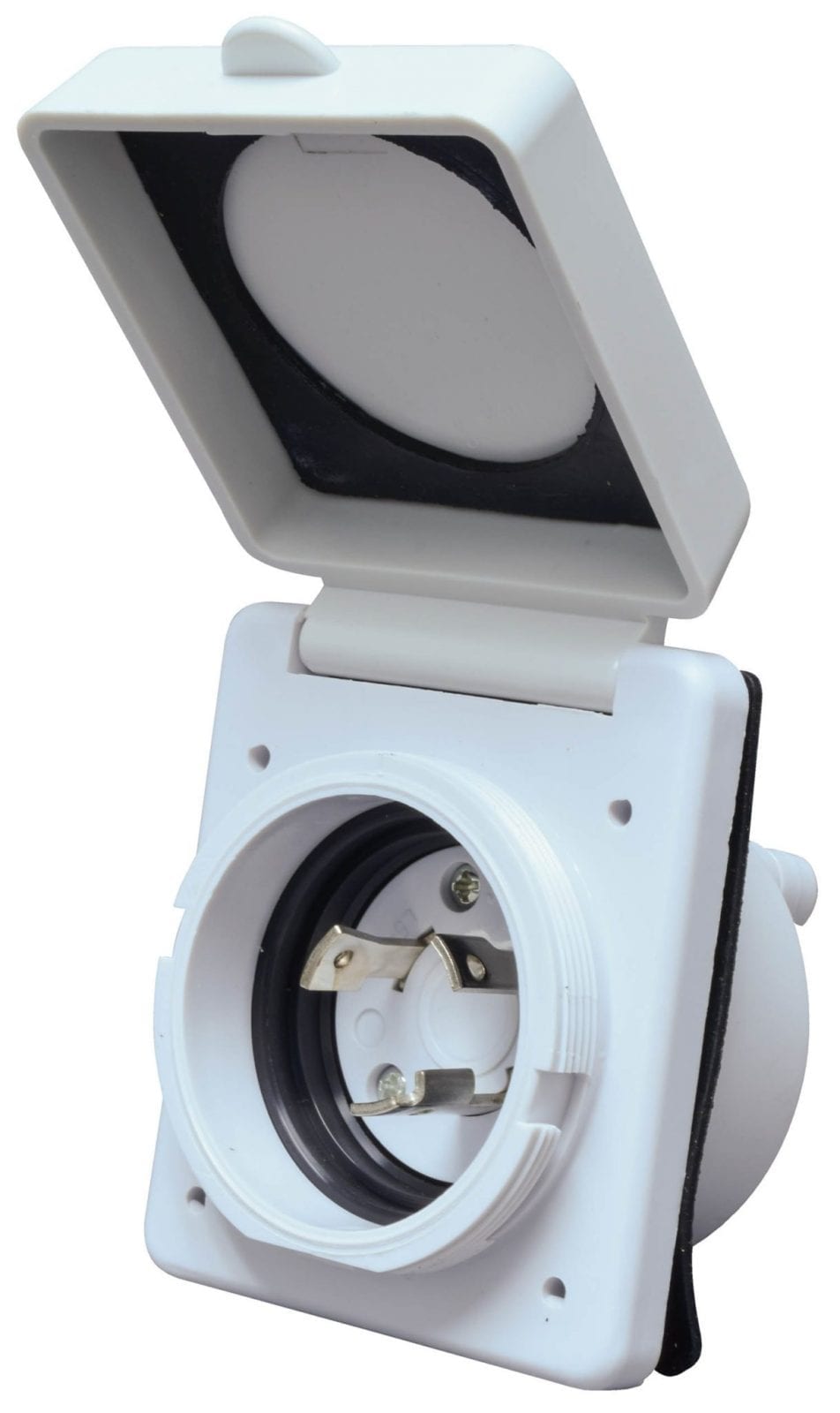 VALTERRA LLC 30A INLET  WHITE  CARDED [A10-30INVP]