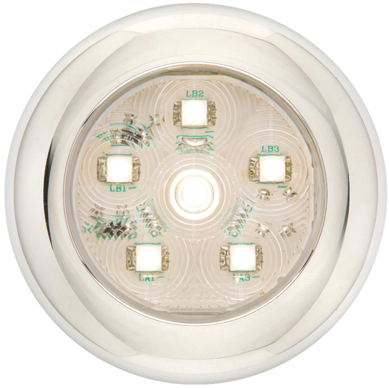 OPTRONICS LED ROUND UTILITY; 6 DIODE; CLEAR; [UCL60CBP]