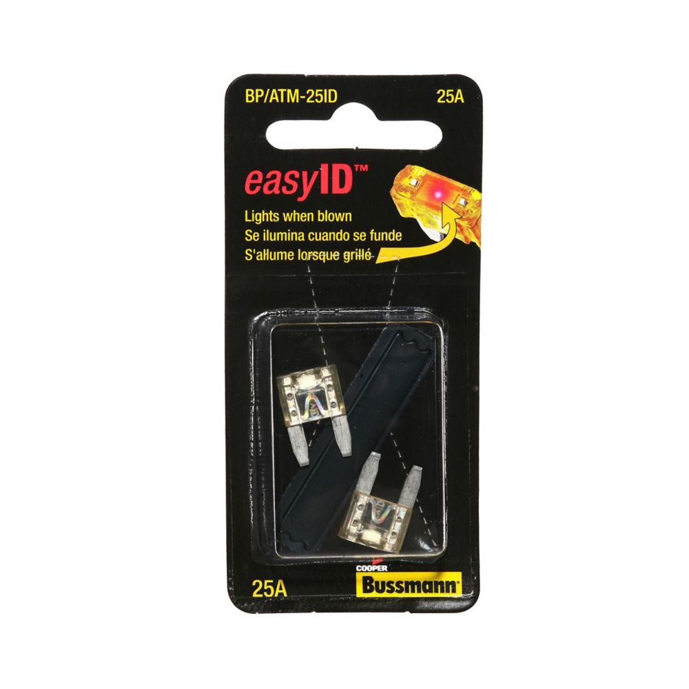 BUSSMANN 2PK BP/ATM25 EASY ID FUSE [BP/ATM-25ID]