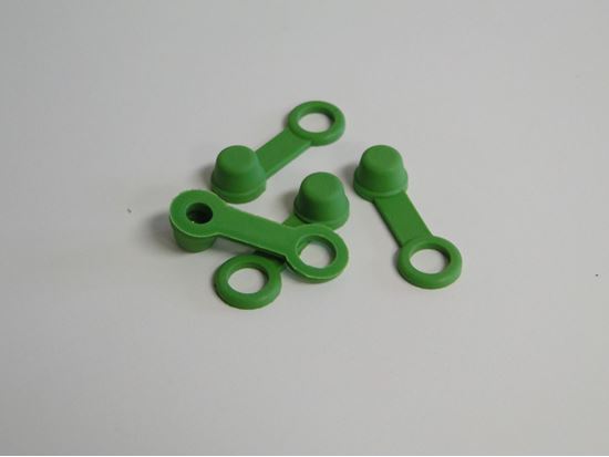 HELIX RACING BRAKE BLEEDER CAP  GREEN  W/ TETHER [202-2003]