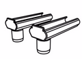 BAK IND BAKFLIP DRAIN CAPS (2) [PARTS-356A0011]