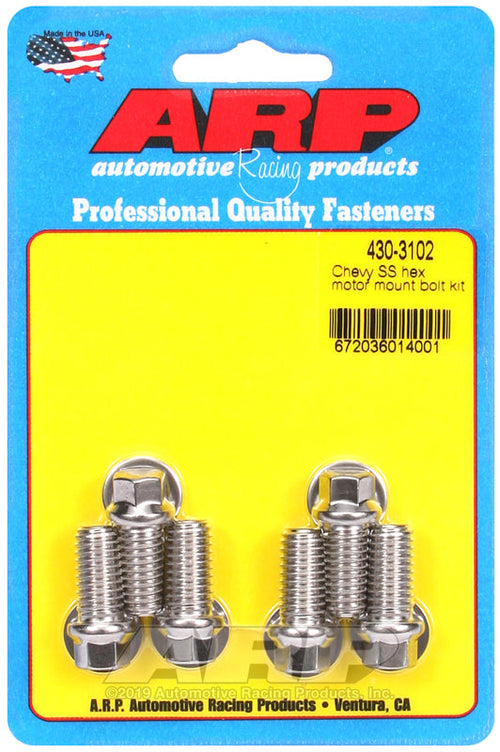 ARP STNLESS MTR MOUNT BOLT KT [430-3102]