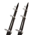TACO METALS TELE-OUTRIGGER  HD 1-1/2  BLACK/SIL [OT-0542BKA15-HD]