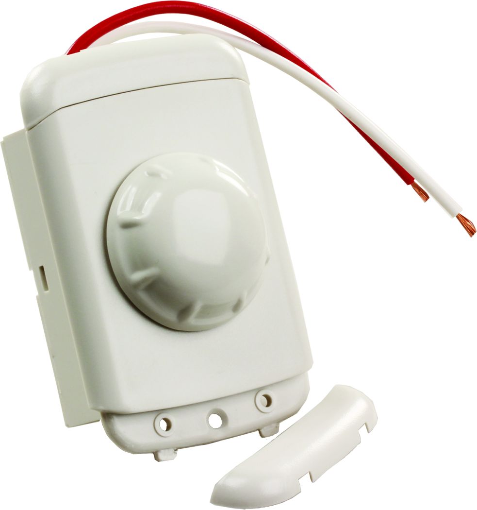 JR Products Rotary Dimmer Switch  WHT [15235]