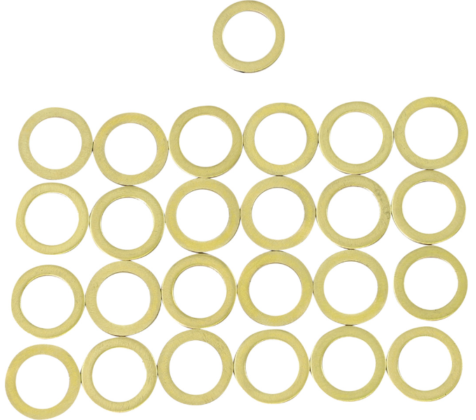 HELIX RACING BRAKE BANJO WASHERS 25 PC  COPPER [205-2505]