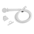DURA FAUCET SHW HEAD & HOSEWHITE [DF-SA130-WT]