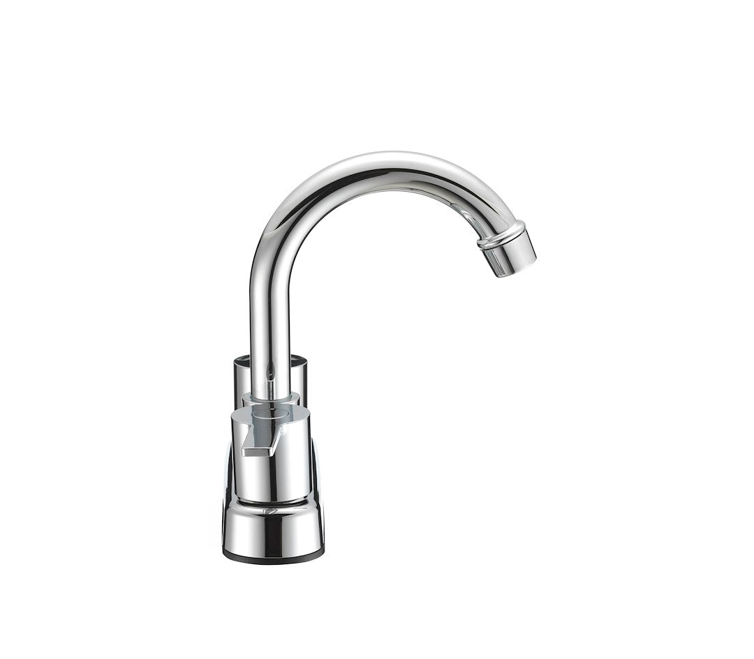 DURA FAUCET MODERN ARC SPOUT RV BAR FAUCET - CH [DF-PB155M-CP]