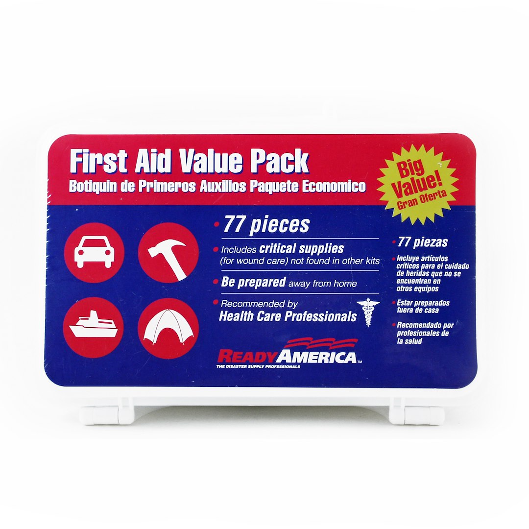 READY AMER VALUE FIRST AID KIT 77PC [74012]