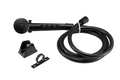 DURA FAUCET RV SHOWER HEAD & HOSE - BLACK [DF-SA130-BK]