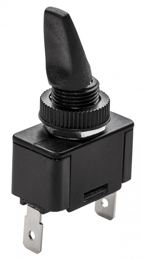 WHITECAP IND BLACK TOGGLE SWITCH (MOM. ON/OFF) [S-8077C]