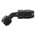 SPEEDFX -4AN X 45  BLK HOSE END [510445BK]