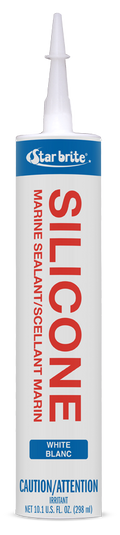 STAR BRITE SILICONE SEALANT 10.3OZ WHT - CA [082121]