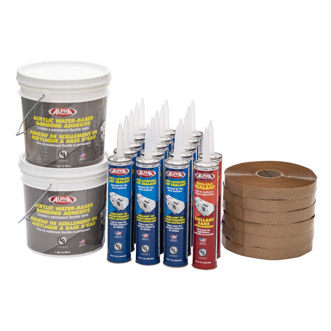 LIPPERT COMP RV ROOF KIT - SUPERFLEX WHITE [862422]