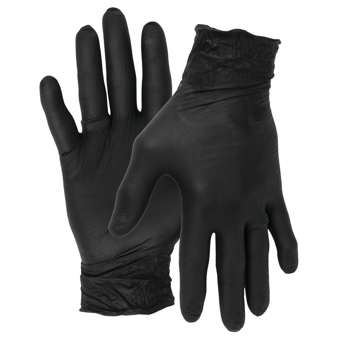 PERFORM TOOL BLK NITRILE GLOVES 100 MED [W89011]