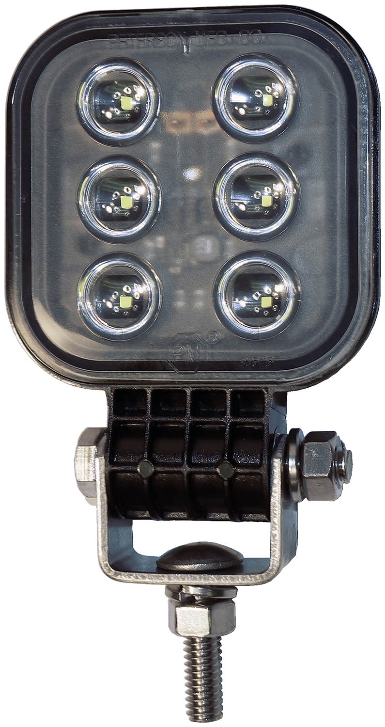 PETERSON MFG LED WORK LGT SQR PED MNTM  HARDWIRE [M905-MV]
