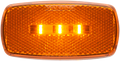 OPTRONICS LED MARK LIGHT;OVAL;BLK BSE;AMB; [MCL32ABBP]